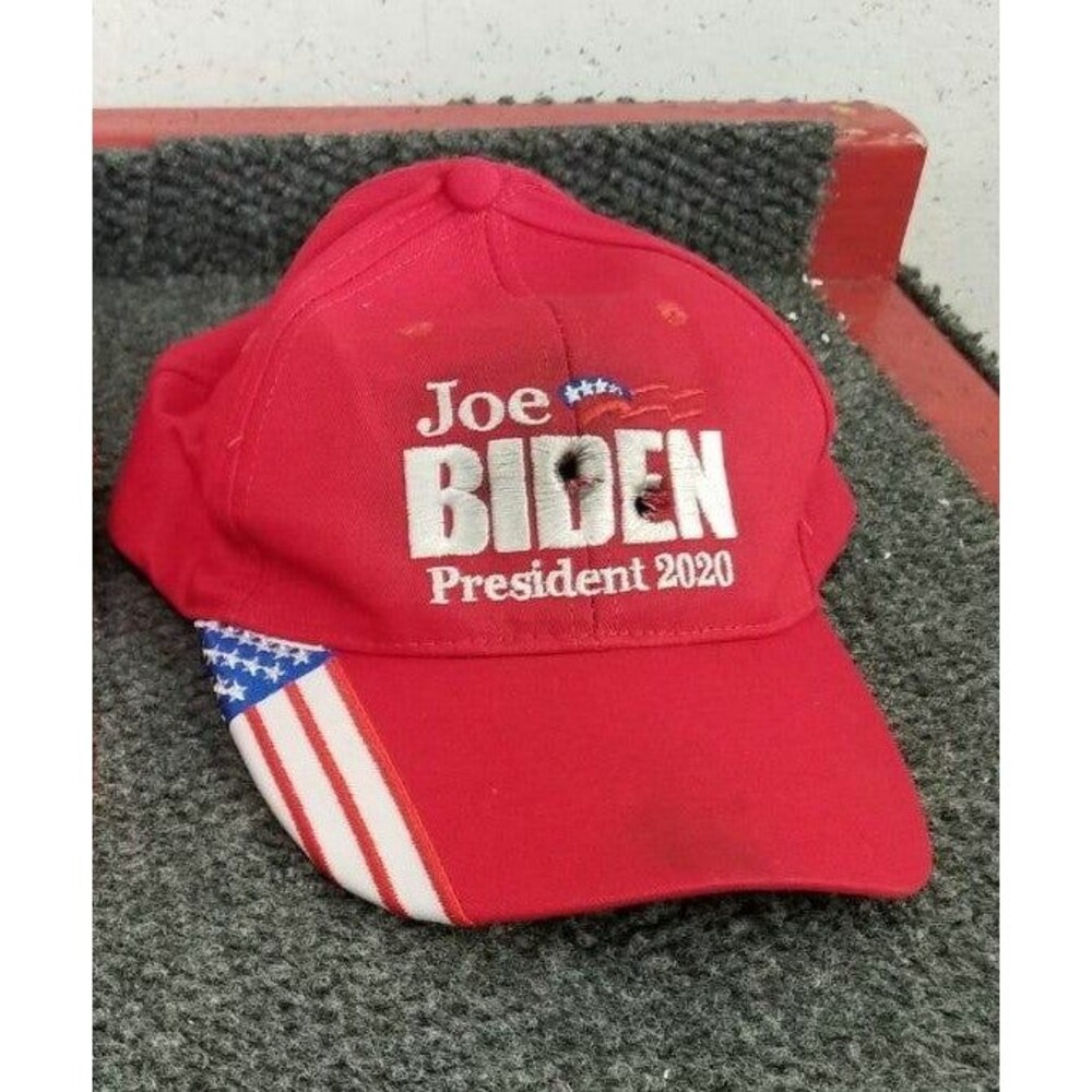 Joe Biden Hat with Bullet Holes